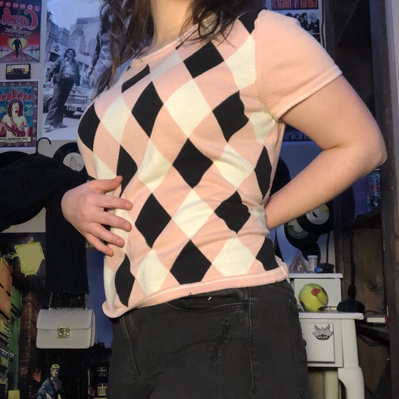 vintage short sleeve sweater - Picture 1 of 3